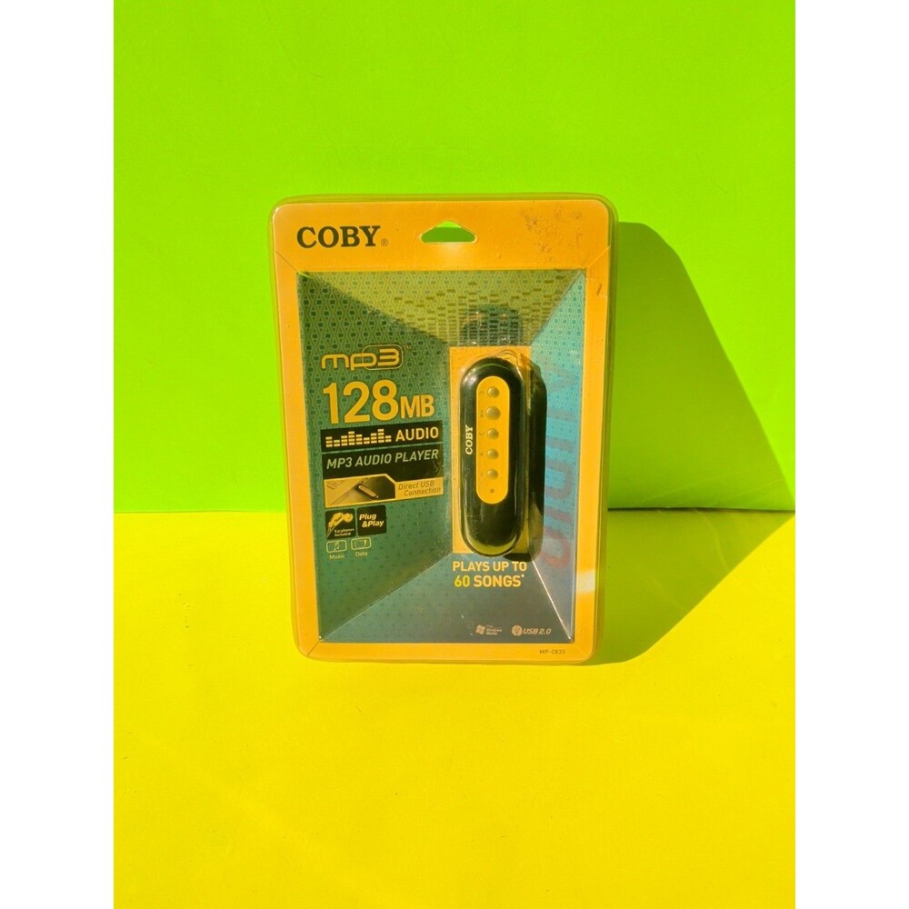 Vintage Coby 128MB USB Digital MP3 Player MP-C833 Audio Player 60 Songs NEW
